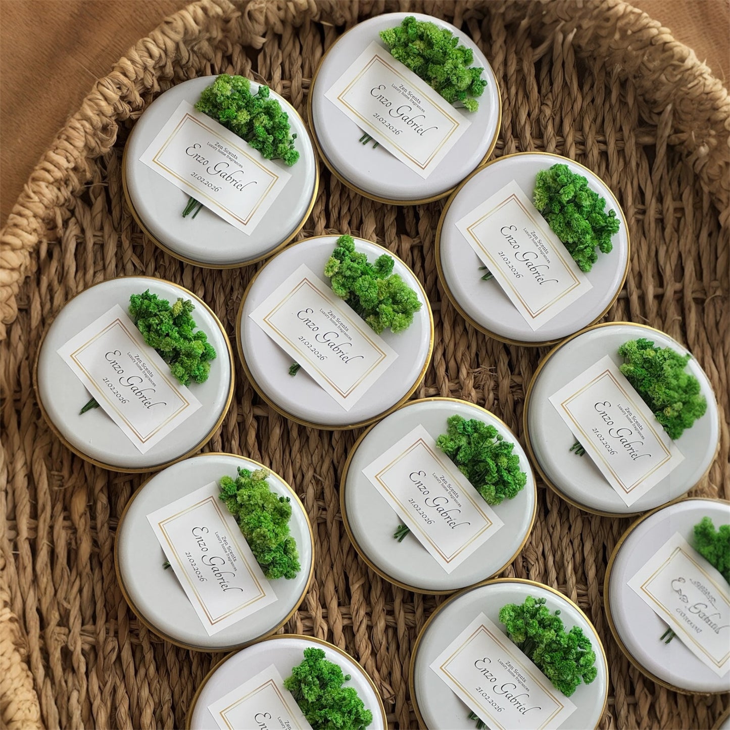 Mărturii Cutie metalică | Lumanari parfumate