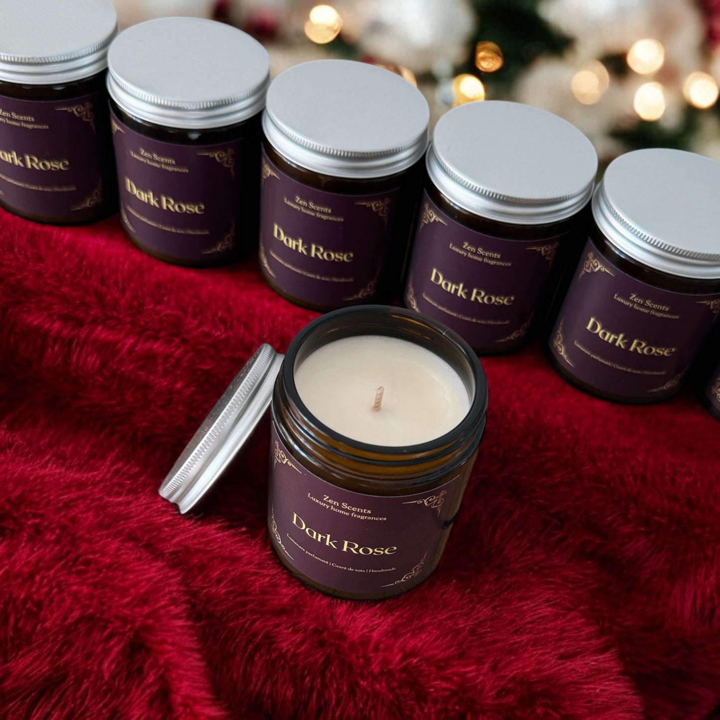 Lumânare parfumată | Dark Rose 140 gr