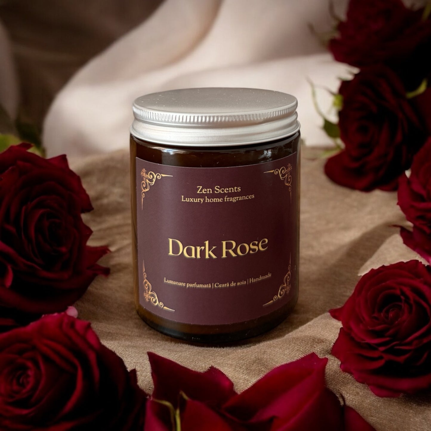 Lumânare parfumată | Dark Rose 140 gr