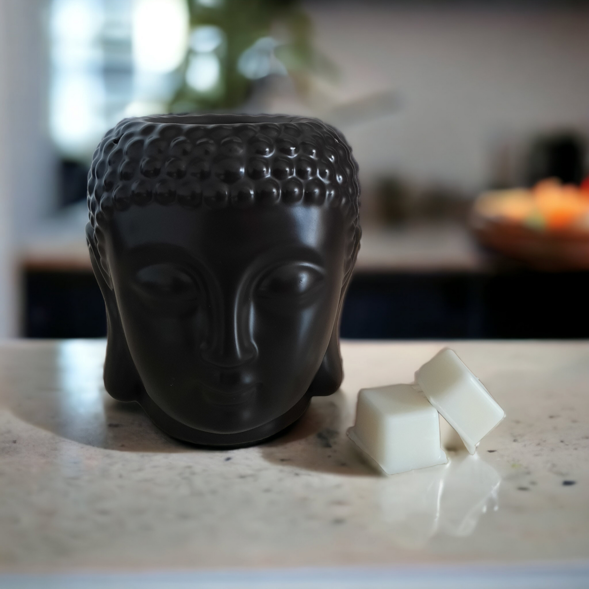 Lampa aromaterapie Buddha | Negru